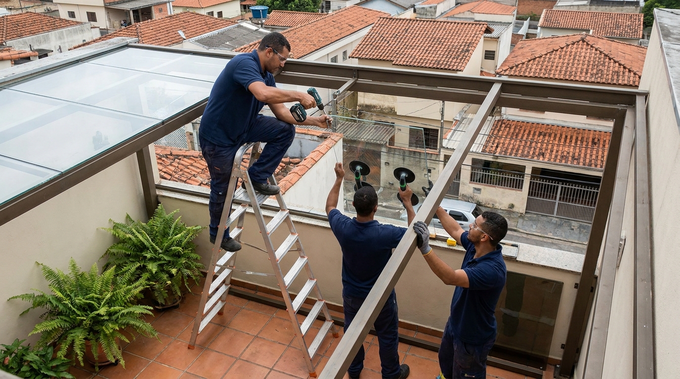 Cobertura de Vidro em Joinville‑SC