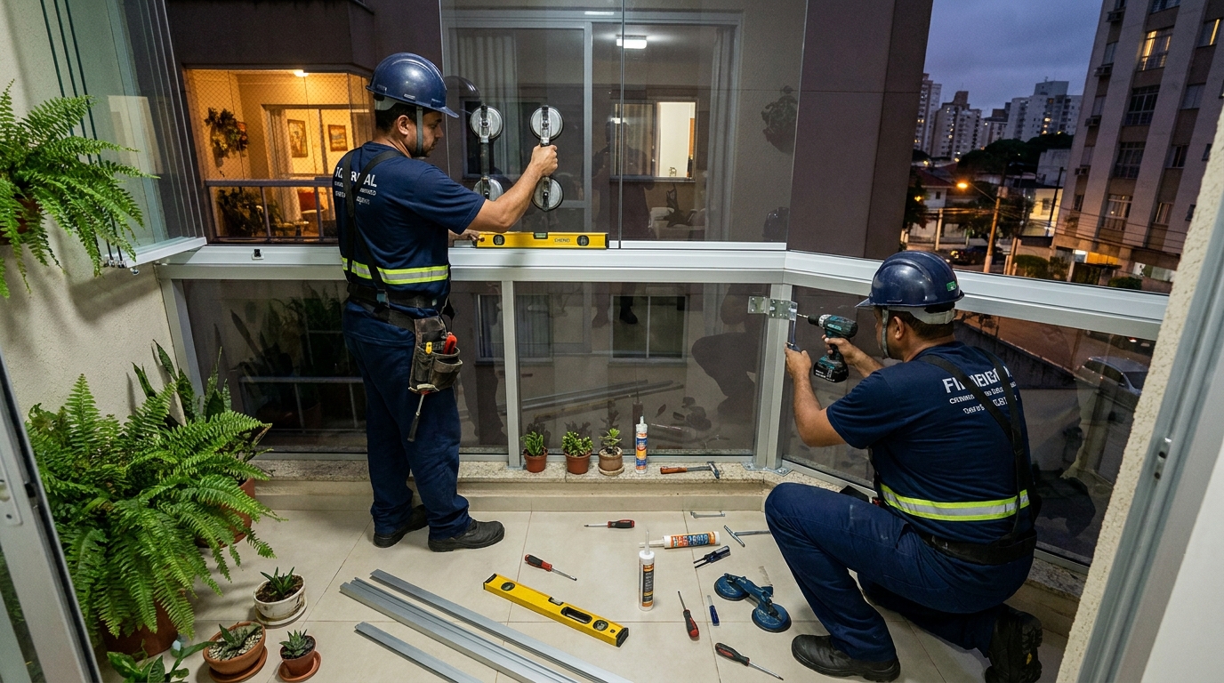 Parede de Vidro em Joinville‑SC